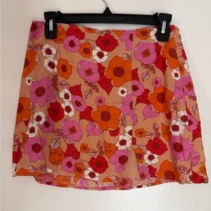 Urban Outfitter Flower Print Skirt